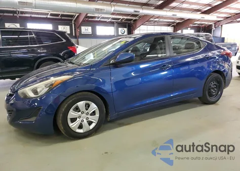 2016 Hyundai Elantra Se from USA, damaged, VIN 5NPDH4AE9GH758816